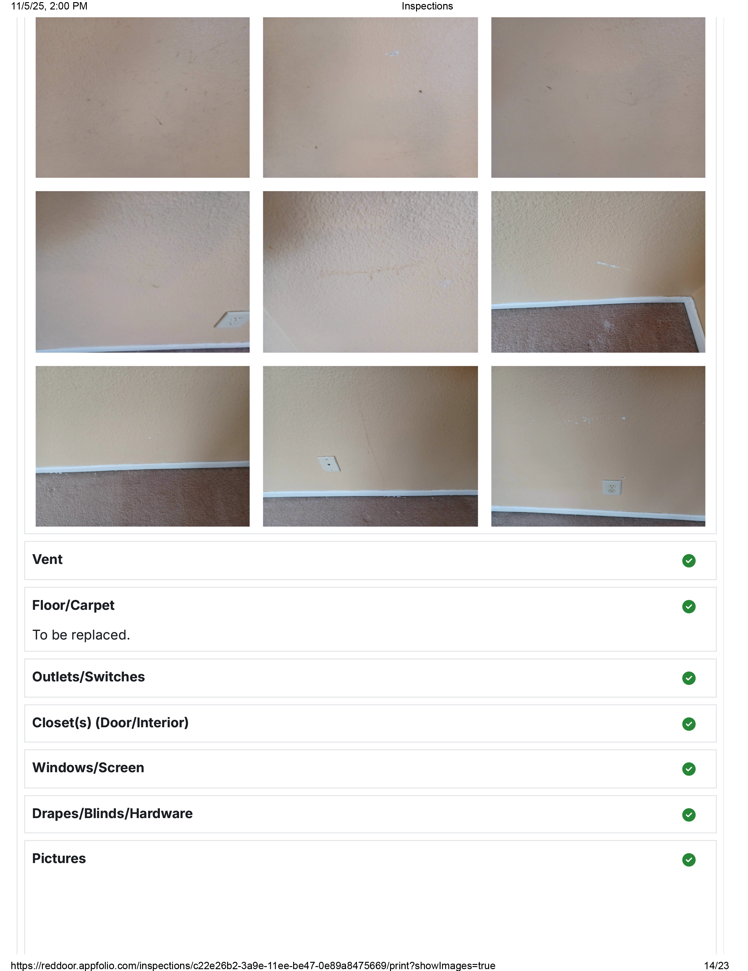 Move-in Inspection 14