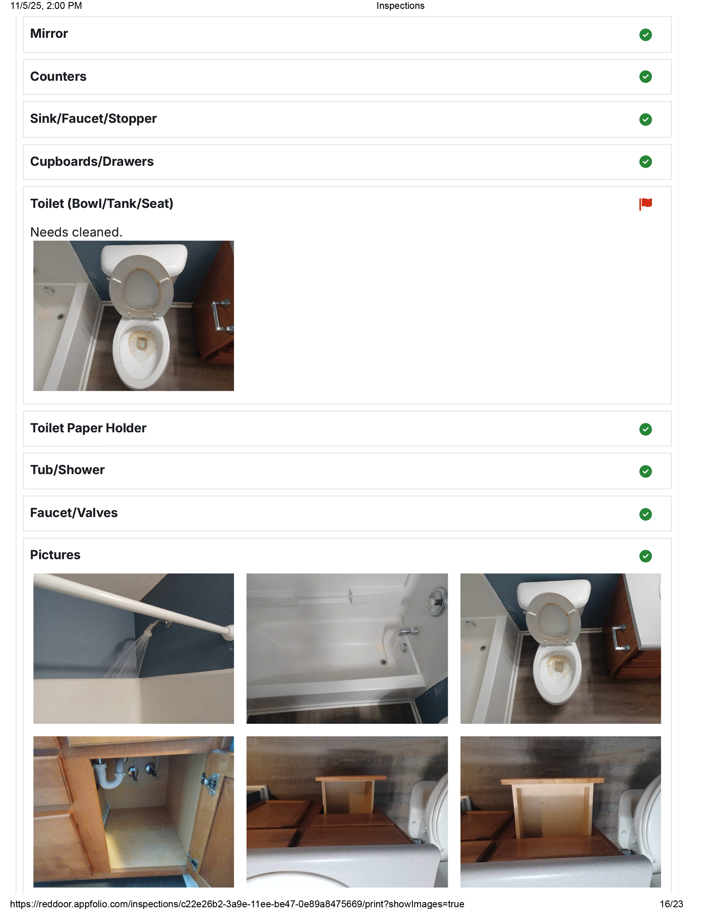 Move-in Inspection 16